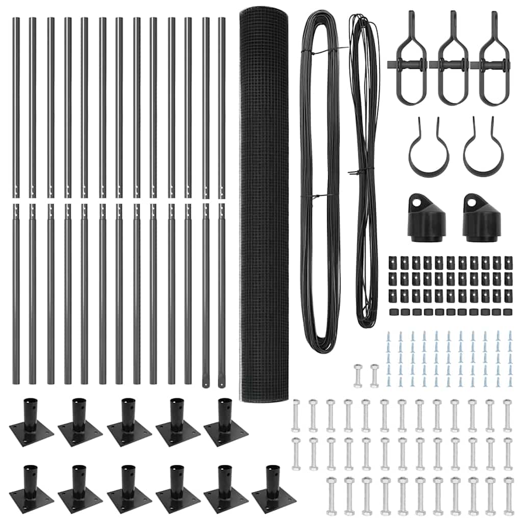 Στύλος Περιφράξεων Γκρι 25 x 1,4 μ (19 x 19 mm πλέγμα)