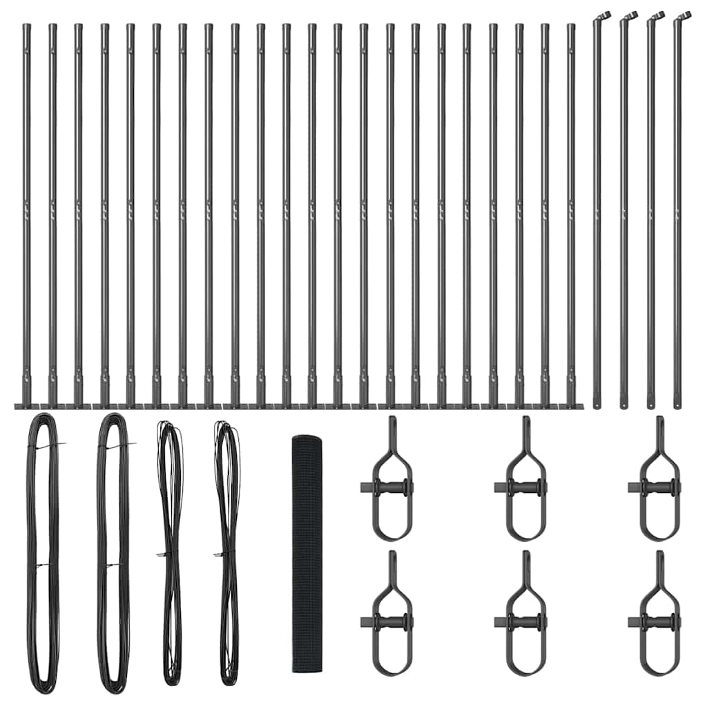 Στύλος Περιφράξεων Γκρι 50 x 1,2 μ (16 x 16 mm πλέγμα)