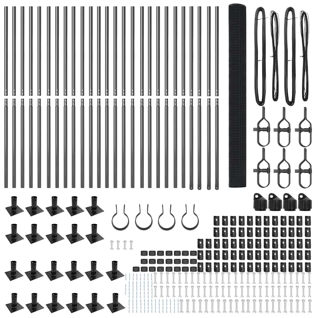Στύλος Περιφράξεων Γκρι 50 x 1,5 m (12 x 12 mm πλέγμα)