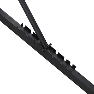 Πάγκος Βαρών Μαύρο 131 x 41 x 110 εκ. - Pakobazaar