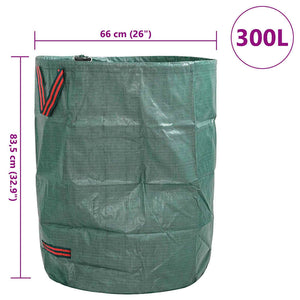Σακούλες Σκουπιδιών Κήπου 4 pcs Πράσινο 66 x 66 x 83,5 εκ - Pakobazaar