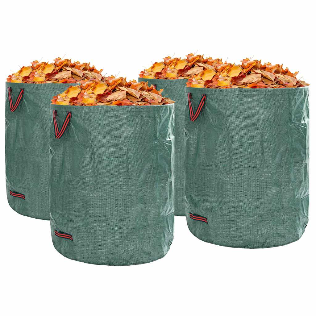 Σακούλες Σκουπιδιών Κήπου 4 pcs Πράσινο 79 x 79 x 99,5 εκ