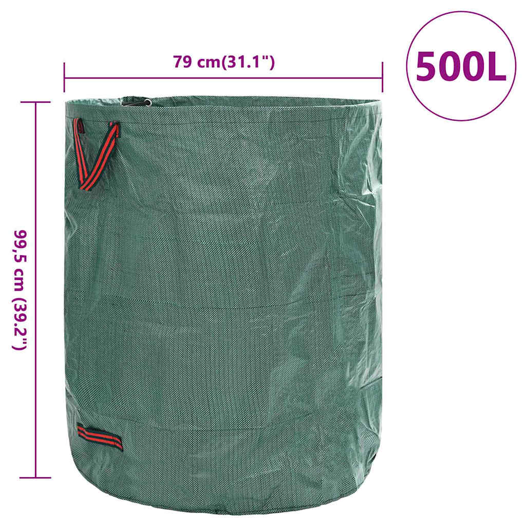 Σακούλες Σκουπιδιών Κήπου 4 pcs Πράσινο 79 x 79 x 99,5 εκ