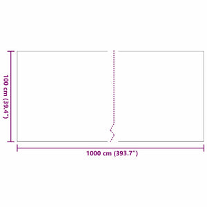 Τεχνητό γρασίδι 1000 x 100 x 3 εκ. Πολυπροπυλένιο - Pakobazaar
