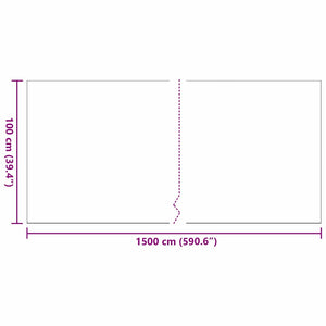Τεχνητό γρασίδι 1500 x 100 x 3 εκ. Πολυπροπυλένιο - Pakobazaar