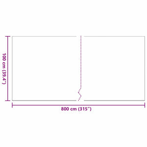 Τεχνητό γρασίδι 800 x 100 x 4 εκ. Πολυπροπυλένιο - Pakobazaar