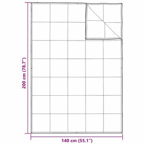 Κουβέρτα 2 σε 1 Λευκό 140 x 200 cm Φτερό