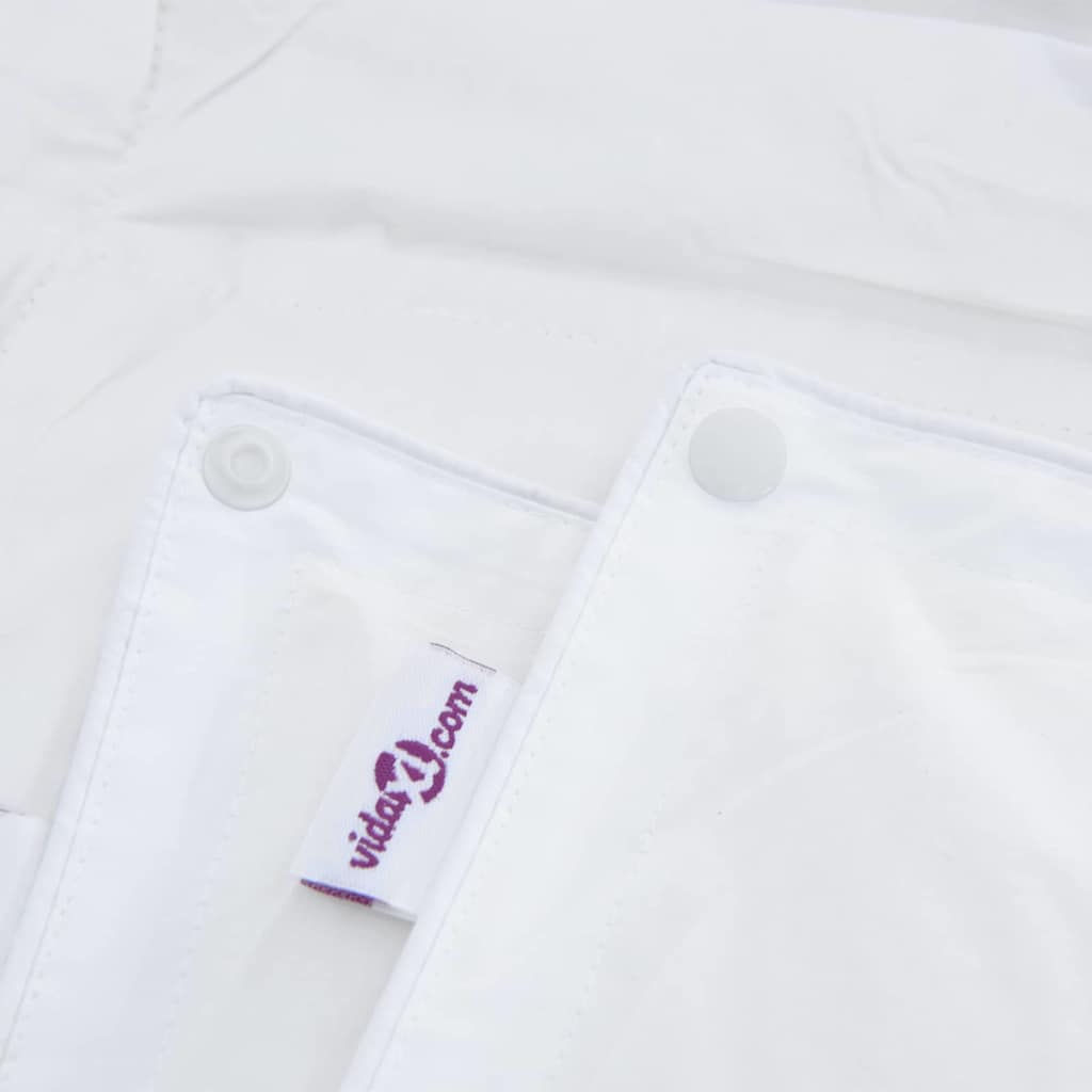 Κουβέρτα 2 σε 1 Λευκό 200 x 200 cm Φτερό