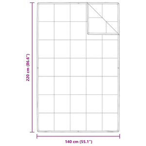 Κουβέρτα 2 σε 1 Λευκό 140 x 220 cm Φτερό