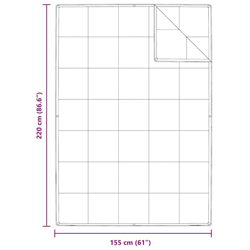 Κουβέρτα 2 σε 1 Λευκό 155 x 220 cm Φτερό