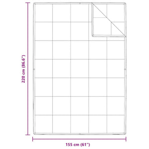 Κουβέρτα 2 σε 1 Λευκό 155 x 220 cm Φτερό