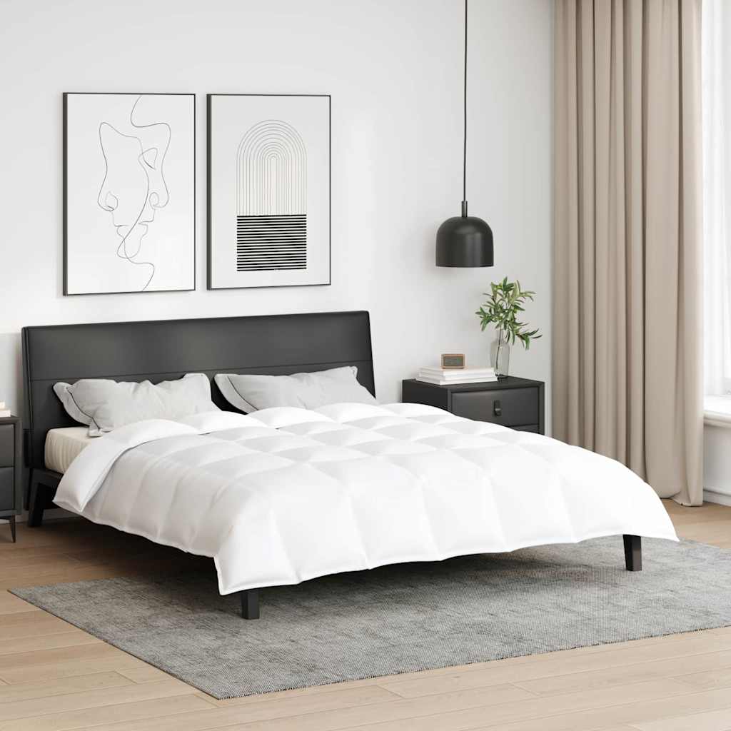 Κουβέρτα 2 σε 1 Λευκό 200 x 220 cm Φτερό