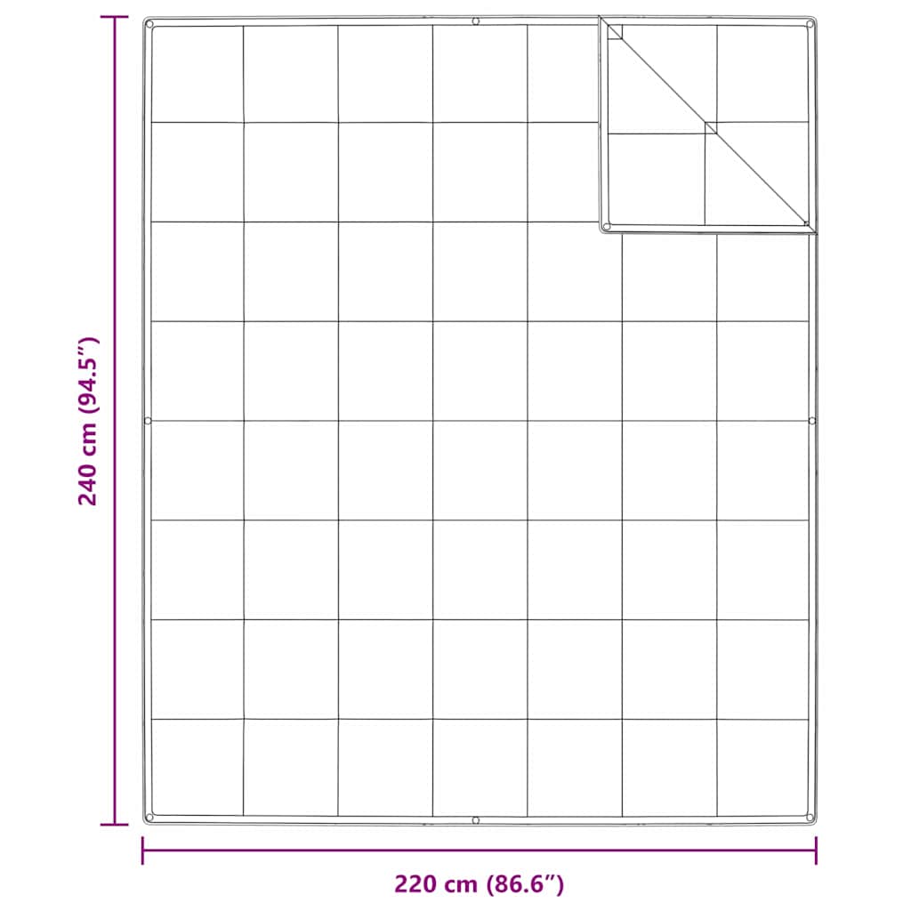 Κουβέρτα 2 σε 1 Λευκό 240 x 220 cm Φτερό