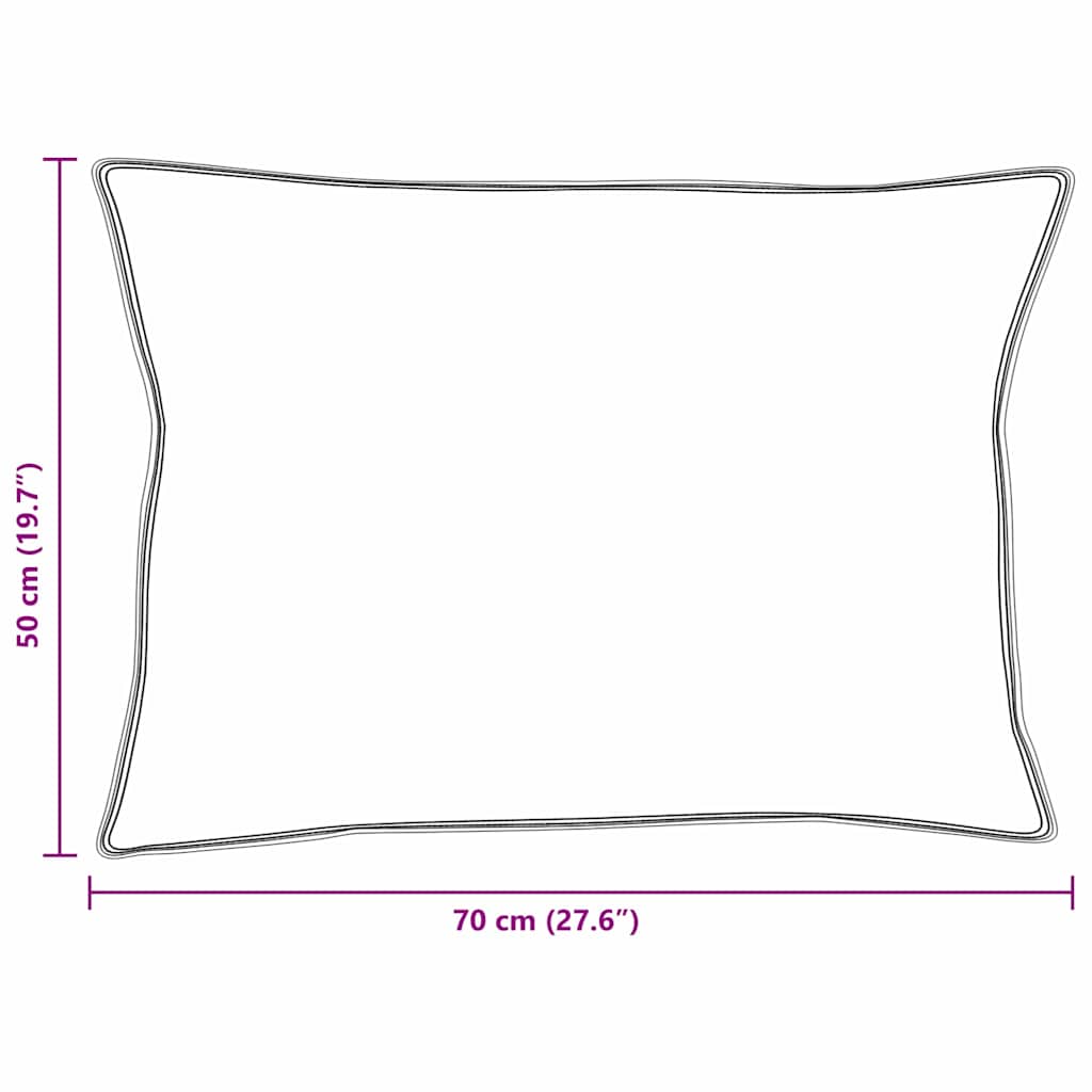 Μαξιλάρι με μαξιλάρι Λευκό 50 x 70 cm Φτερό