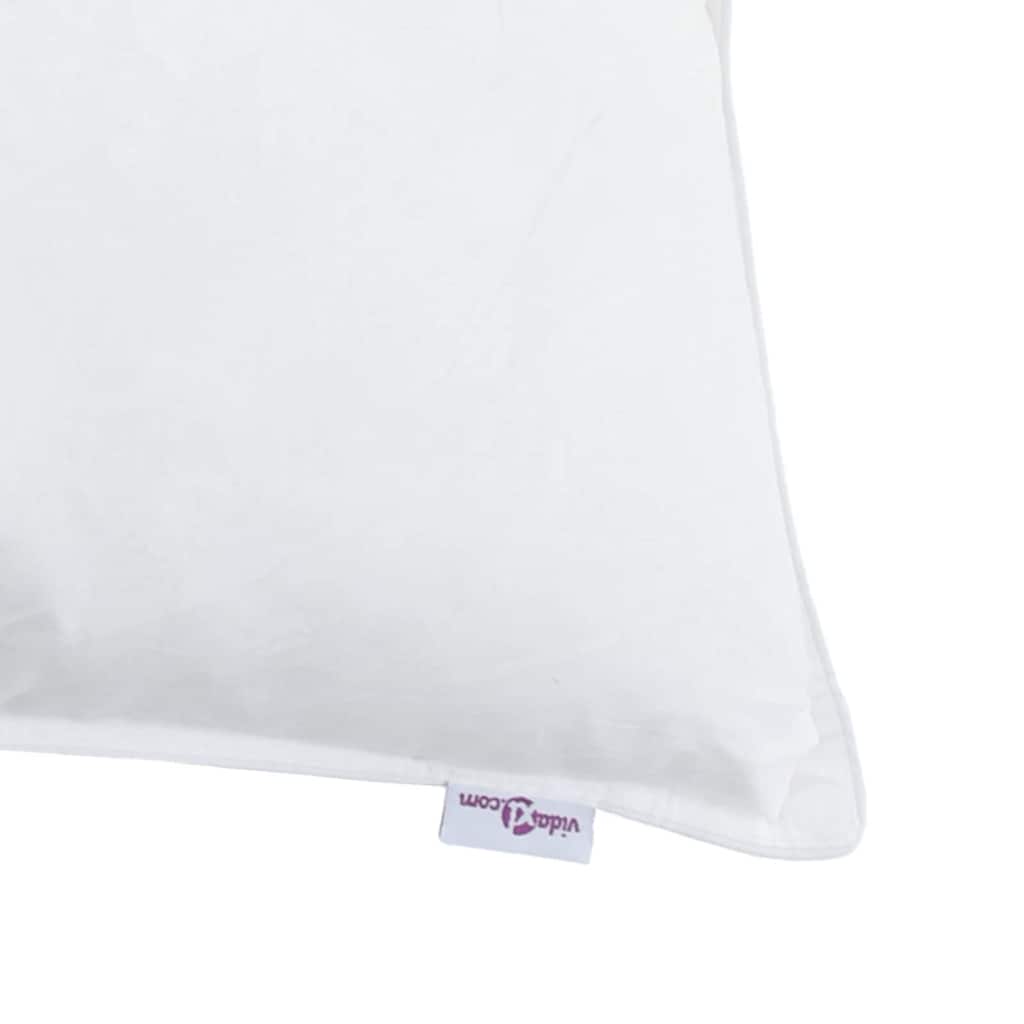 Μαξιλάρι με μαξιλάρι 2 pcs Λευκό 30 x 50 cm Φτερό