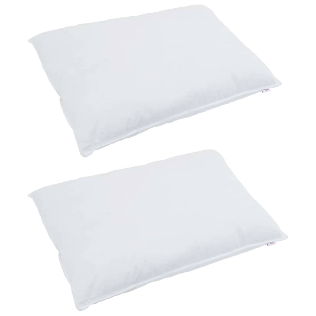 Μαξιλάρι με μαξιλάρι 2 pcs Λευκό 30 x 50 cm Φτερό