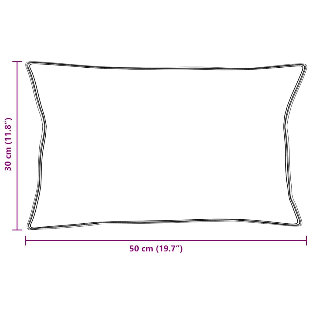 Μαξιλάρι με μαξιλάρι 2 pcs Λευκό 30 x 50 cm Φτερό