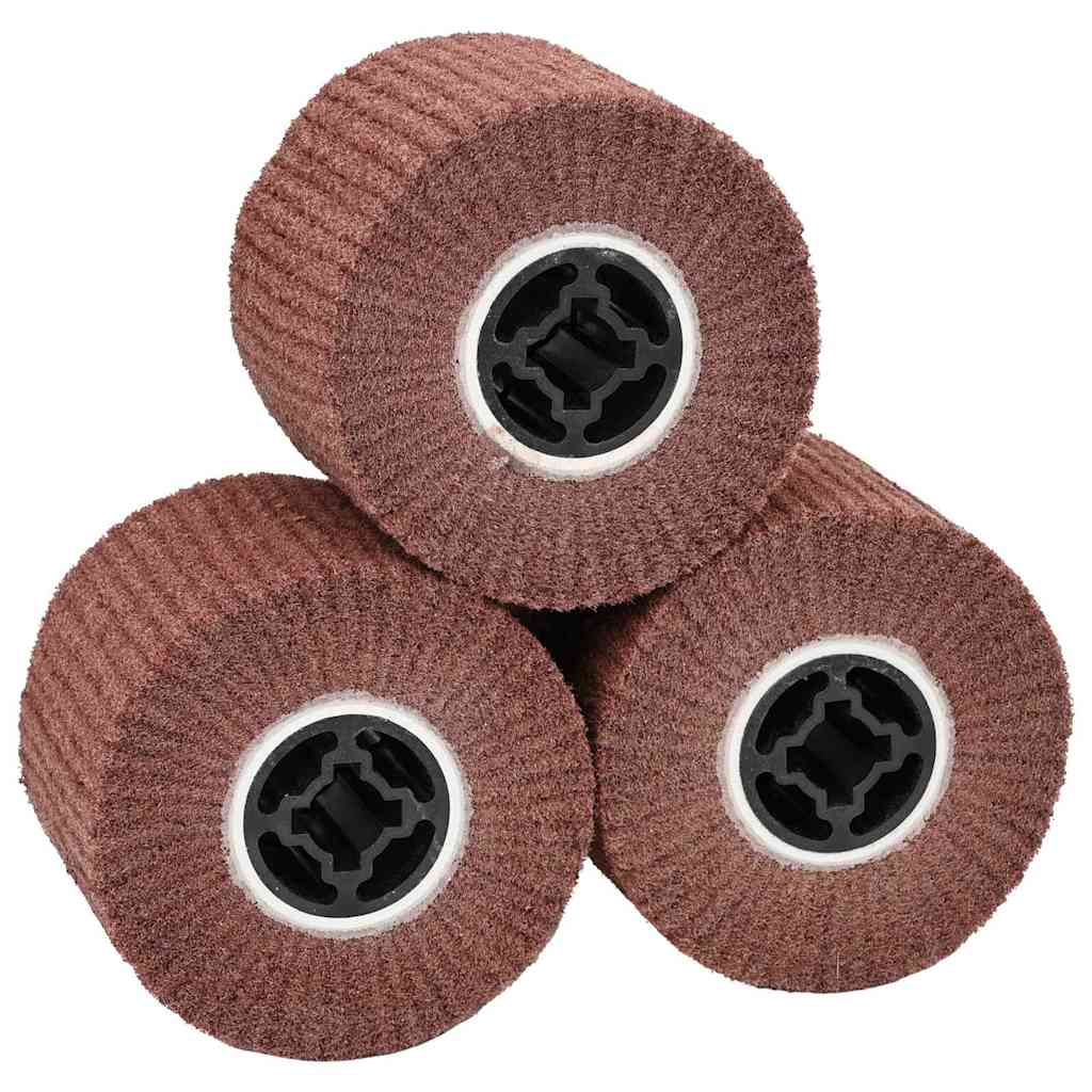 Λειαντικοί Ρολοί 3 pcs Καφέ 12 x 12 x 10 εκ. Συνθετικές ίνες