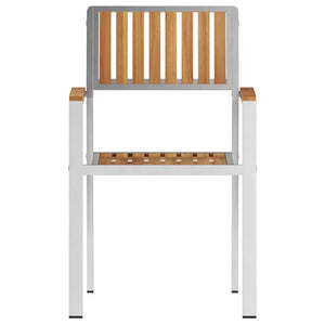 Καρέκλα Κήπου 4 pcs Καφέ 56 x 54,5 x 87 εκ. Στερεό Ξύλο Τίκ - Pakobazaar