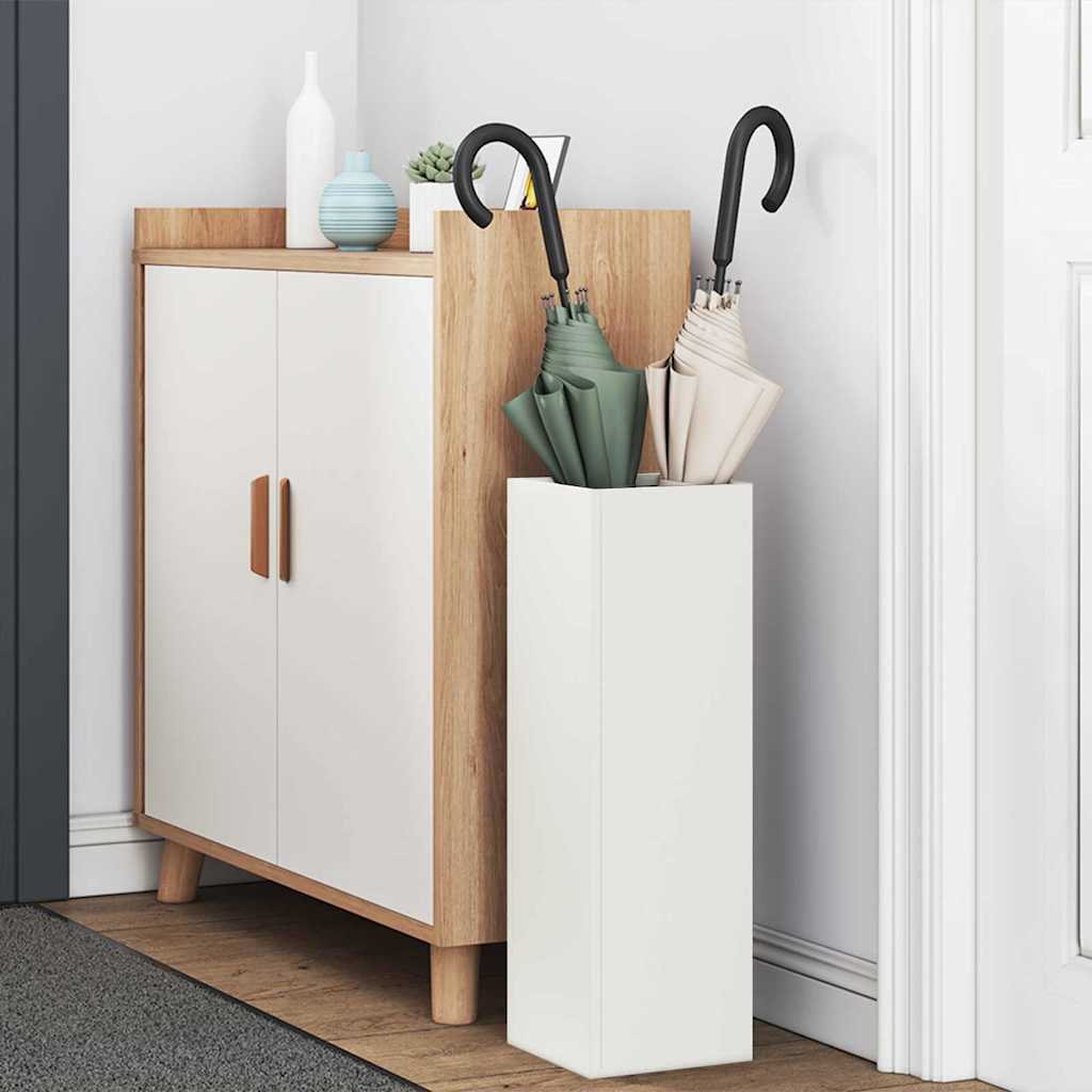 Σχέδιο & βάση αποθήκευσης Λευκό 15,5 x 15,5 x 49 εκ Μέταλλο - Pakobazaar