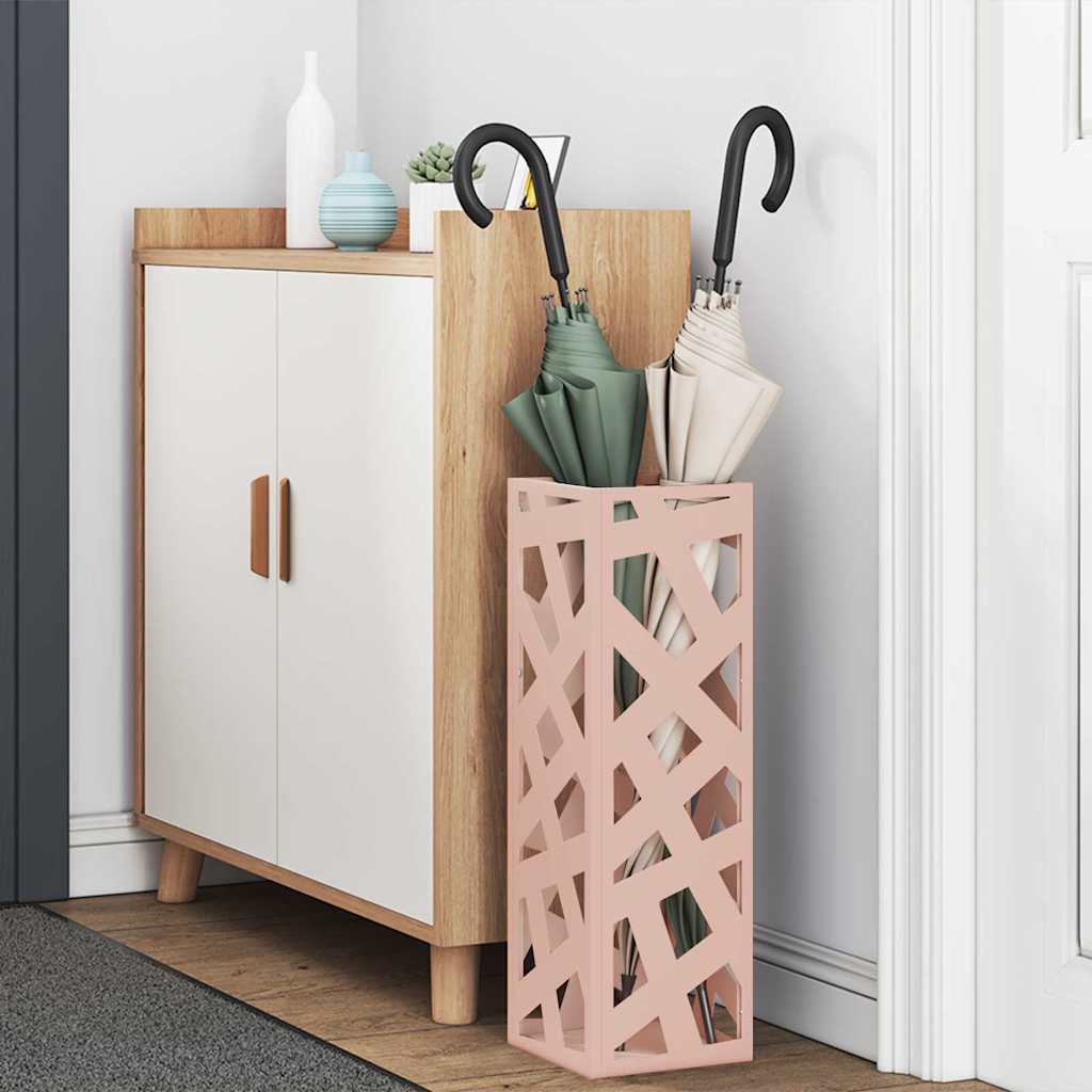 Σχέδιο & βάση αποθήκευσης Ροζ 15,5 x 15,5 x 49 εκ Μέταλλο