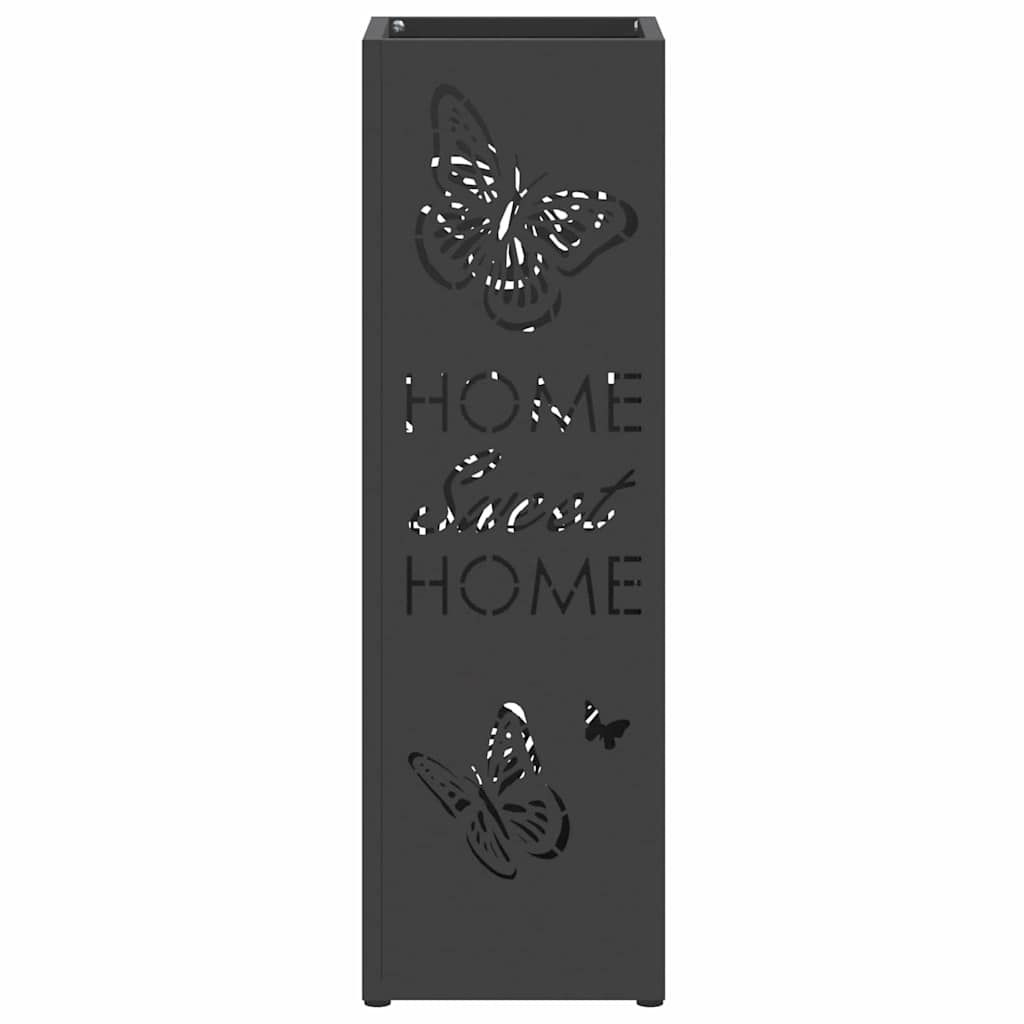 Σχέδιο & βάση αποθήκευσης Μαύρο 15,5 x 15,5 x 49 εκ Μέταλλο