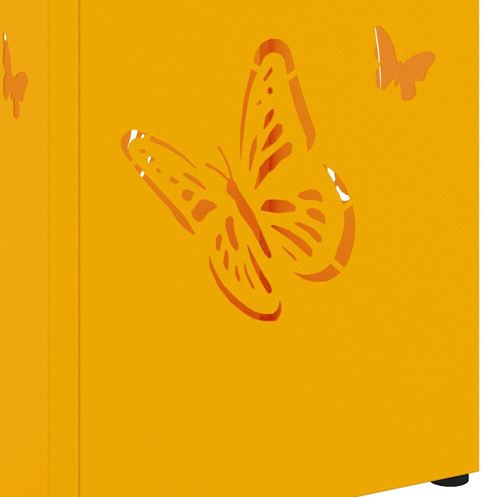 Σχέδιο & βάση αποθήκευσης Μουσταρδί 15,5 x 15,5 x 49 εκ Μέταλλο