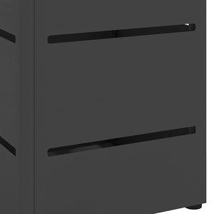 Σχέδιο & βάση αποθήκευσης Μαύρο 15,5 x 15,5 x 49 εκ Μέταλλο - Pakobazaar