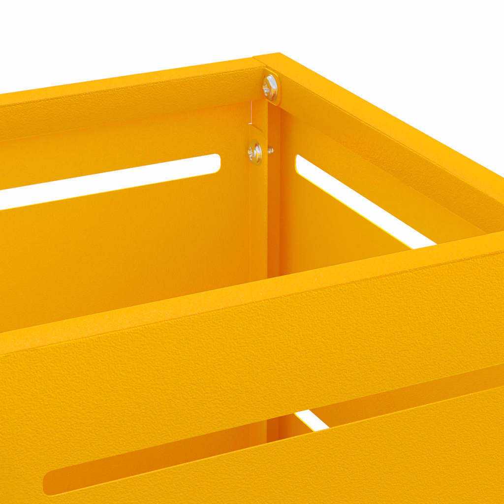 Σχέδιο & βάση αποθήκευσης Μουσταρδί 15,5 x 15,5 x 49 εκ Μέταλλο