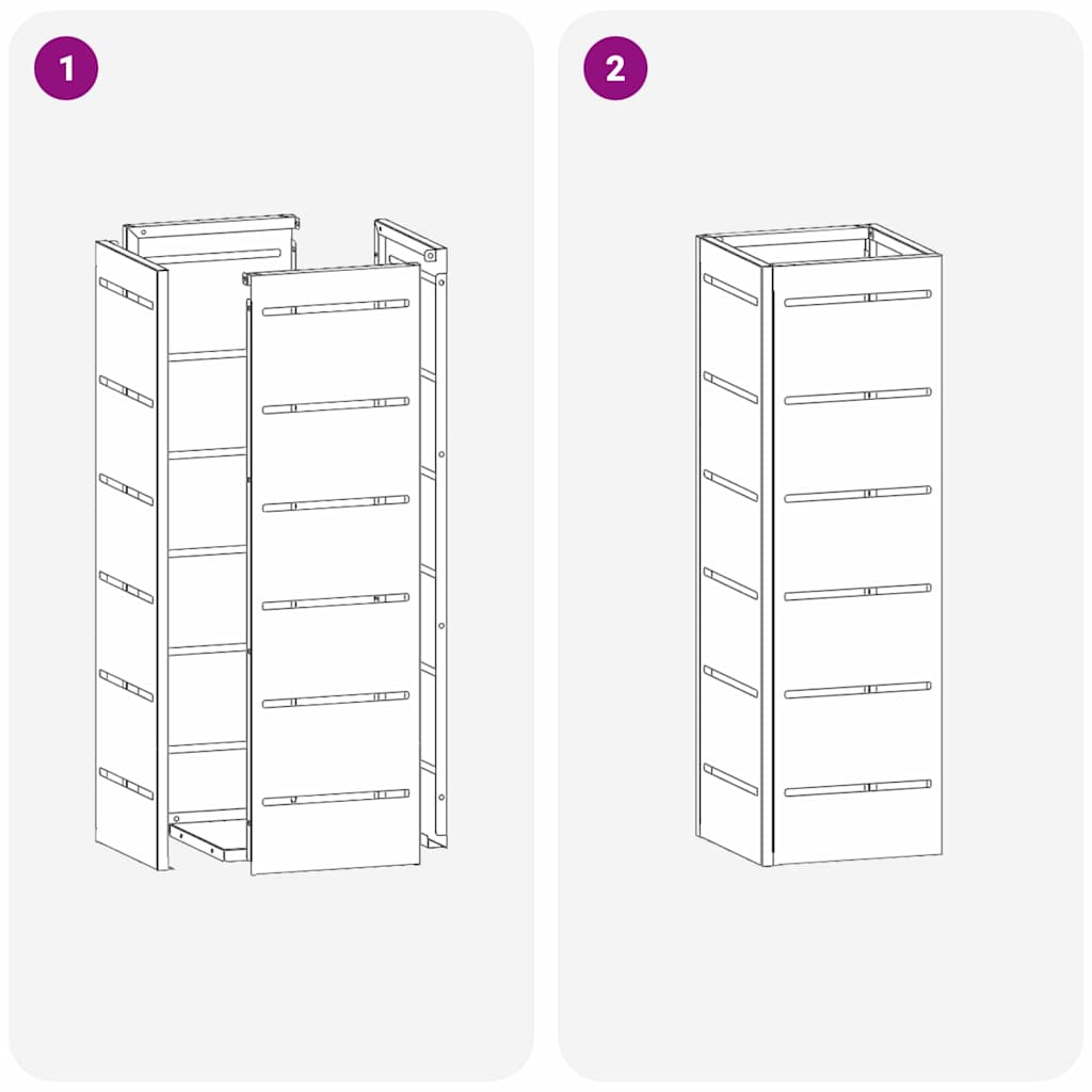 Σχέδιο & βάση αποθήκευσης Μουσταρδί 15,5 x 15,5 x 49 εκ Μέταλλο