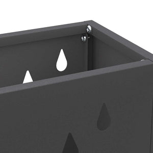 Σχέδιο & βάση αποθήκευσης Μαύρο 28 x 12 x 41 εκ Ατσάλι - Pakobazaar