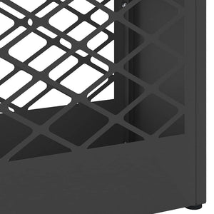Σχέδιο & βάση αποθήκευσης Μαύρο 28 x 12 x 41 εκ Ατσάλι - Pakobazaar