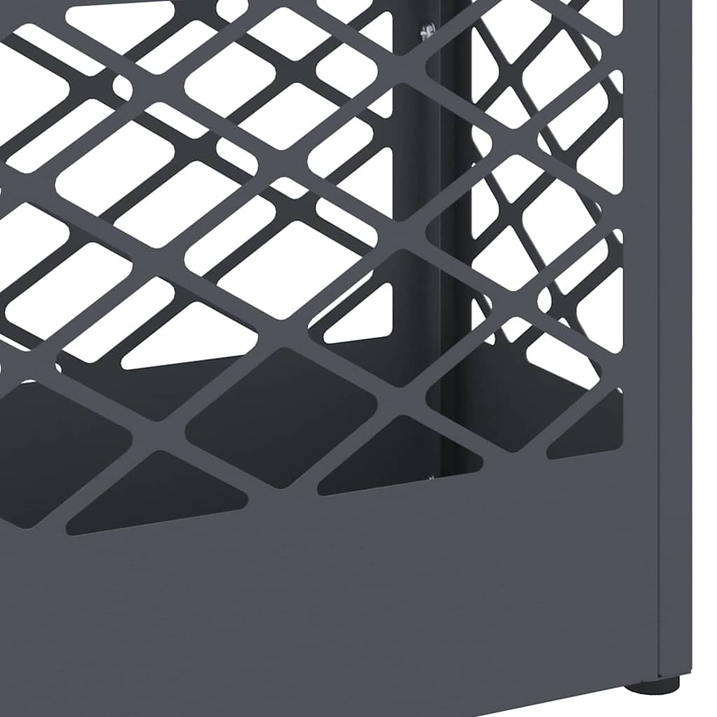 Σχέδιο & βάση αποθήκευσης Ανθρακί 28 x 12 x 41 εκ Ατσάλι - Pakobazaar