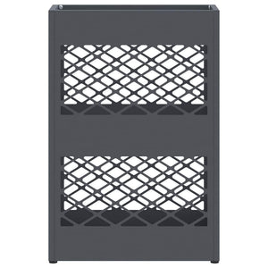 Σχέδιο & βάση αποθήκευσης Ανθρακί 28 x 12 x 41 εκ Ατσάλι - Pakobazaar