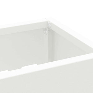 Σχέδιο & βάση αποθήκευσης Λευκό 28 x 12 x 41 εκ Ατσάλι - Pakobazaar