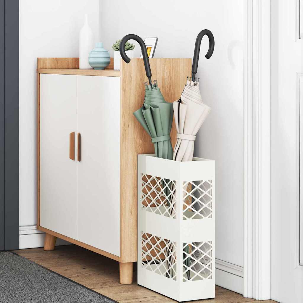 Σχέδιο & βάση αποθήκευσης Λευκό 28 x 12 x 41 εκ Ατσάλι - Pakobazaar