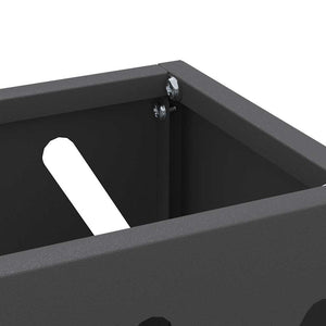 Σχέδιο & βάση αποθήκευσης Μαύρο 28 x 12 x 41 εκ Ατσάλι - Pakobazaar