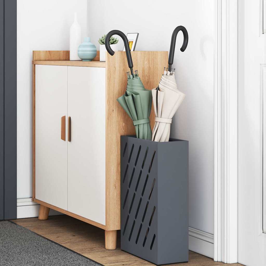 Σχέδιο & βάση αποθήκευσης Ανθρακί 28 x 12 x 41 εκ Ατσάλι