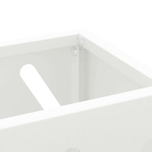Σχέδιο & βάση αποθήκευσης Λευκό 28 x 12 x 41 εκ Ατσάλι - Pakobazaar