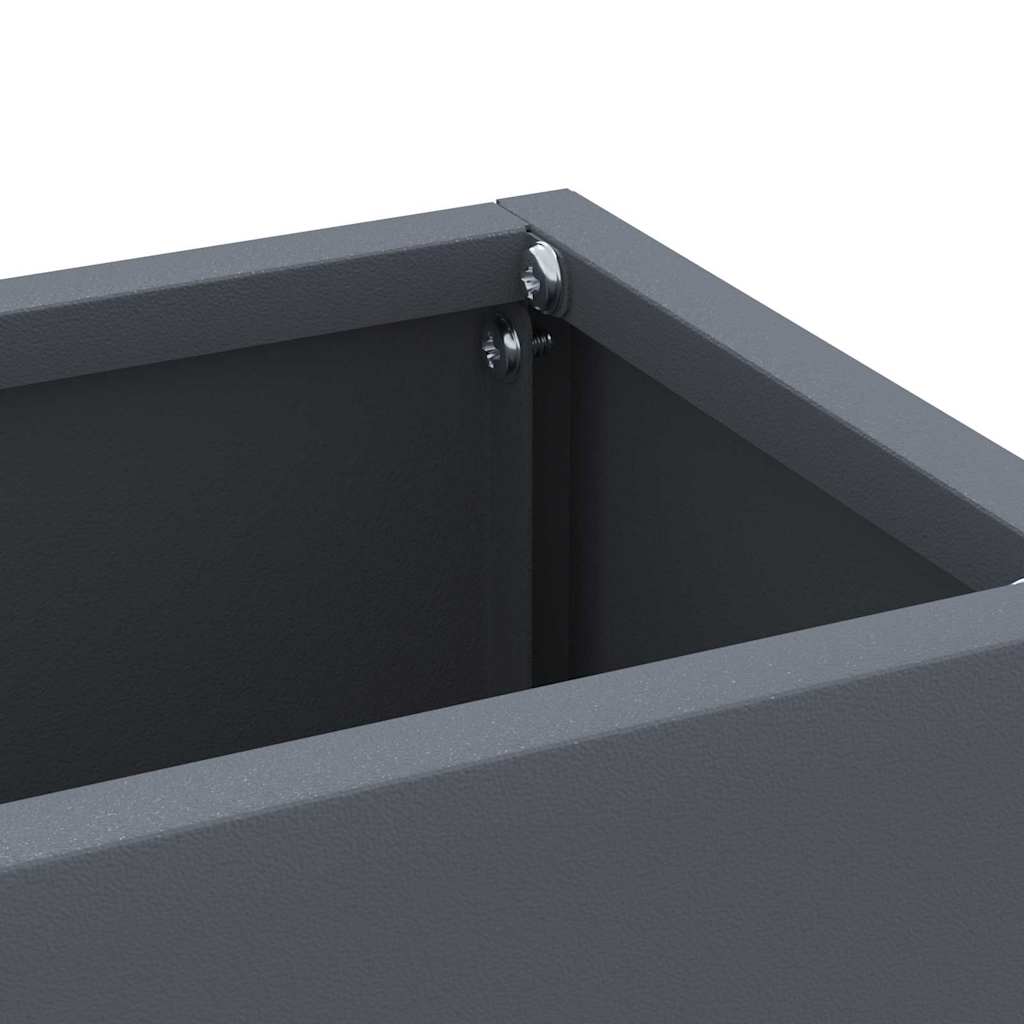 Σχέδιο & βάση αποθήκευσης Ανθρακί 28 x 12 x 41 εκ Ατσάλι - Pakobazaar