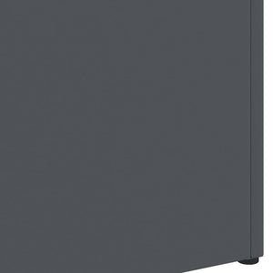 Σχέδιο & βάση αποθήκευσης Ανθρακί 28 x 12 x 41 εκ Ατσάλι - Pakobazaar