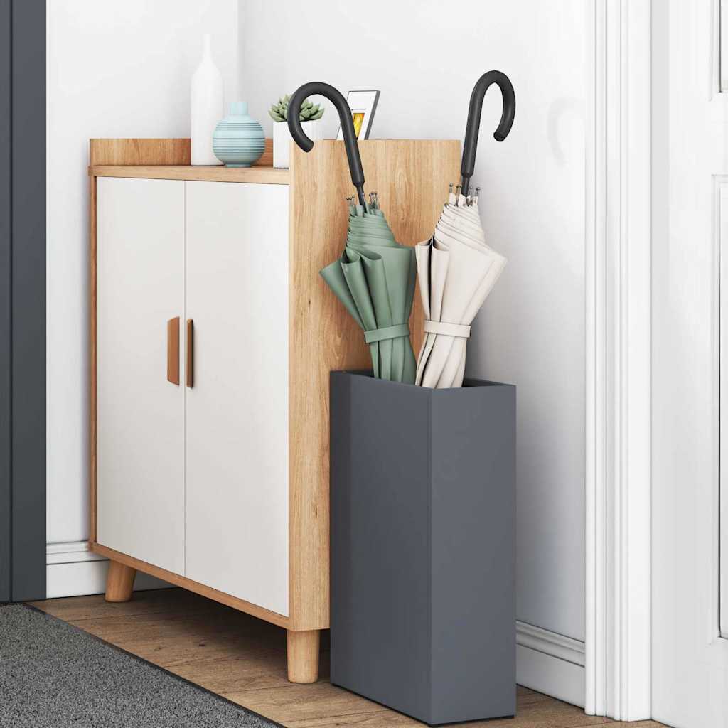 Σχέδιο & βάση αποθήκευσης Ανθρακί 28 x 12 x 41 εκ Ατσάλι - Pakobazaar