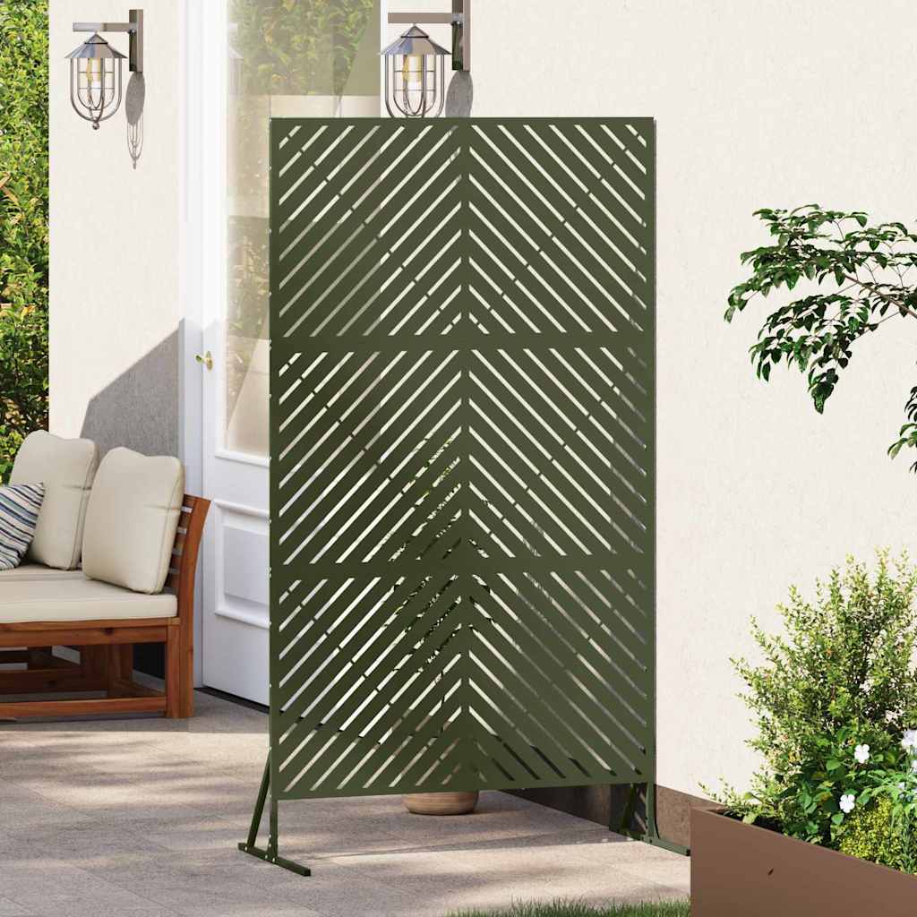 Οθόνη Ιδιωτικότητας 100 x 50 x 180 εκ. Ατσάλι Λαδί