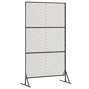 Οθόνη Ιδιωτικότητας Γκρι 100 x 50 x 180 εκ. Ατσάλι - Pakobazaar