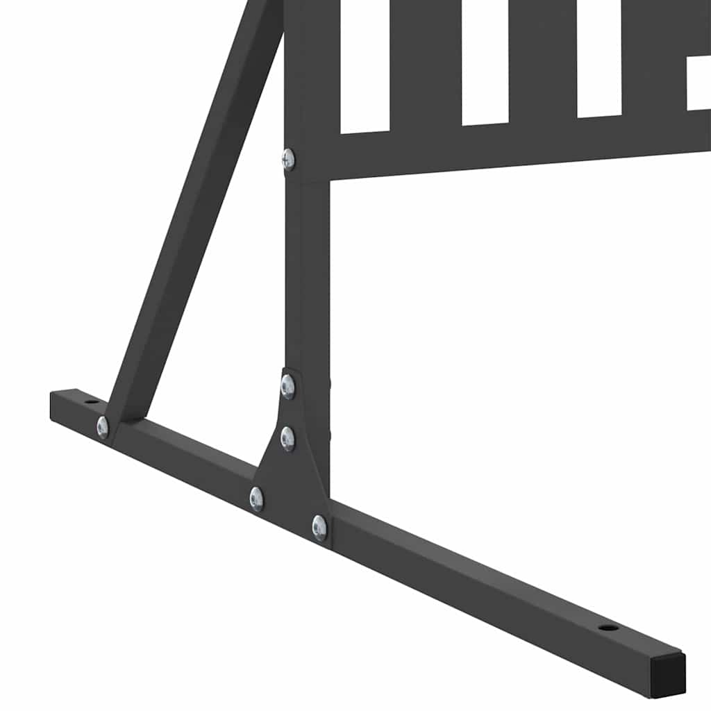 Οθόνη Ιδιωτικότητας Μαύρο 100 x 50 x 180 εκ. Ατσάλι - Pakobazaar