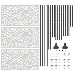 Οθόνη Ιδιωτικότητας Γκρι 100 x 50 x 180 εκ. Ατσάλι - Pakobazaar