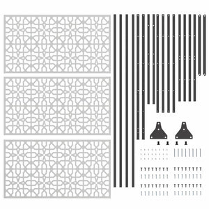 Οθόνη Ιδιωτικότητας Γκρι 100 x 50 x 180 εκ. Ατσάλι - Pakobazaar