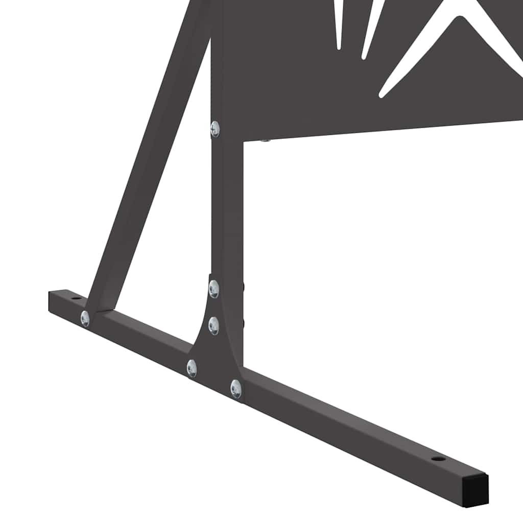 Οθόνη Ιδιωτικότητας Μαύρο 100 x 50 x 180 εκ. Ατσάλι - Pakobazaar