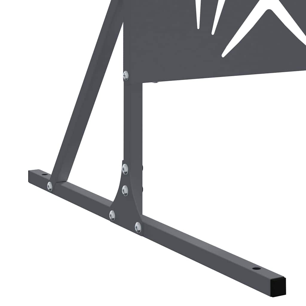 Οθόνη Ιδιωτικότητας Ανθρακί 100 x 50 x 180 εκ. Ατσάλι