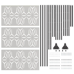 Οθόνη Ιδιωτικότητας Γκρι 100 x 50 x 180 εκ. Ατσάλι - Pakobazaar